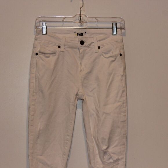 Paige White Verdugo Ankle Skinny Jeans Women Size 26 - Picture 5 of 16